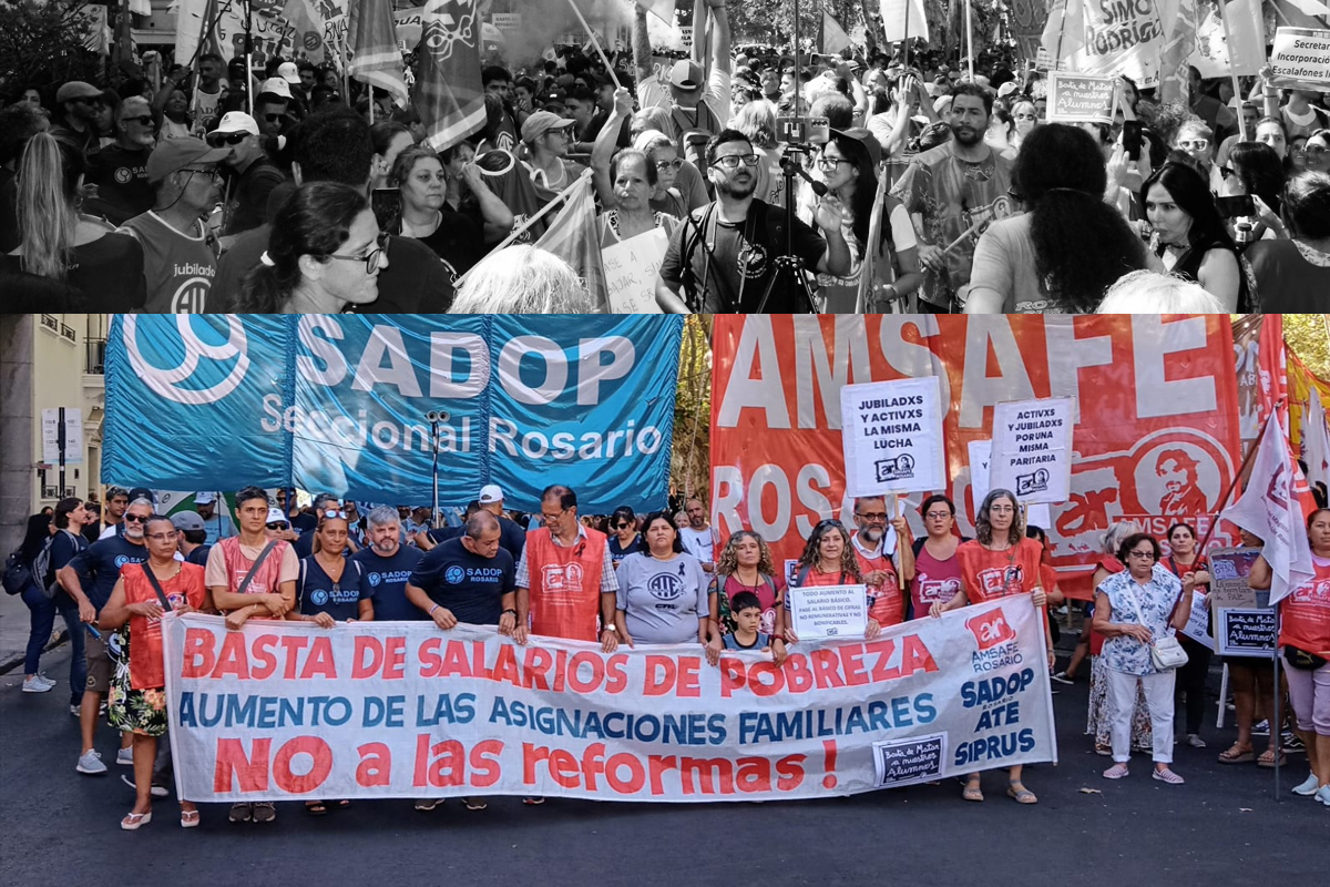 Manifestación de gremios docentes por un mejor salario y contra la ...